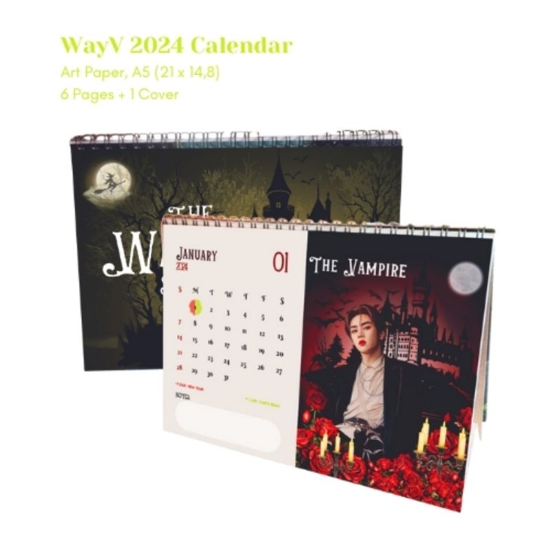 

Wavy 2024 Calendar