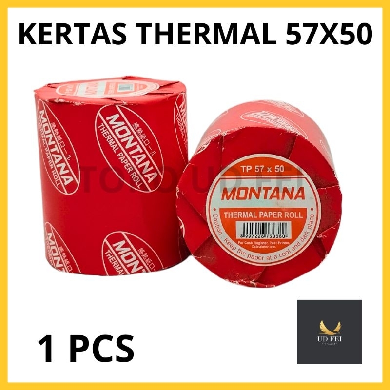 

(1 PCS) Kertas thermal/ Kertas Kasir/ Thermal Paler 57x50