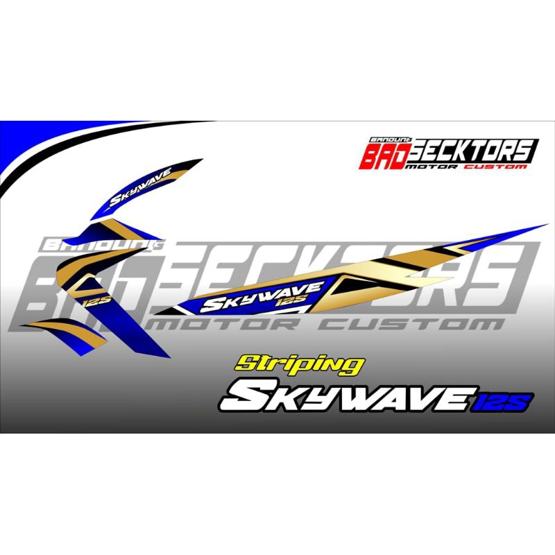 stiker striping Suzuki skywave/SKYWAVE 125/motif elegan