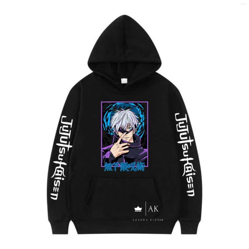 Jaket Hoodie Anak Laki Laki Perempuan Terbaru ANIME / Jacket Hodie Distro JUJUTSU KAISEN GOJO SATORU