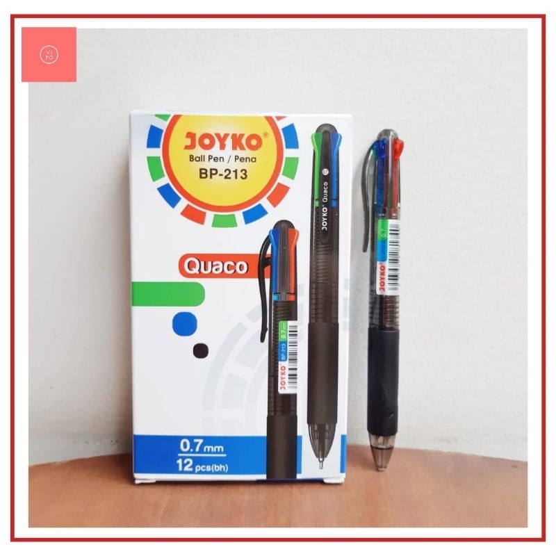 

Pen Joyko 4 Warna Quaco 1Box Isi 12 Pcs