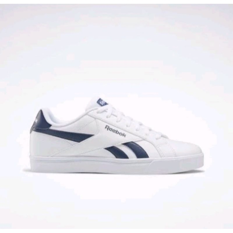 Sepatu Sneakers Reebok 100 % Original - Royal Complete 3 Low - White Navy - Size 41