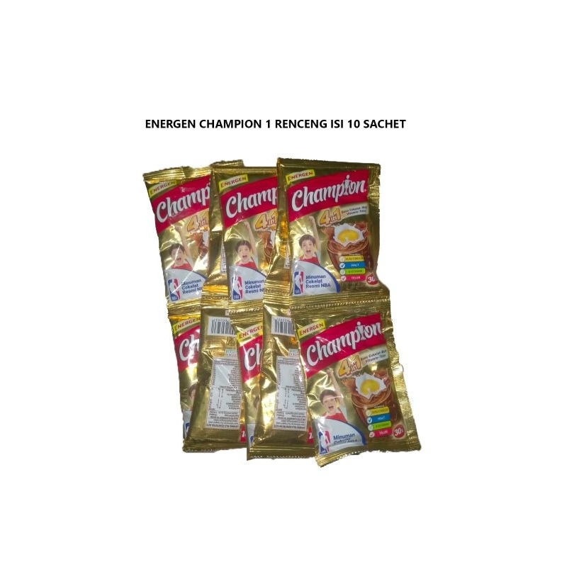 

ENERGEN CHAMPION Rencengan Isi 10 Sachet