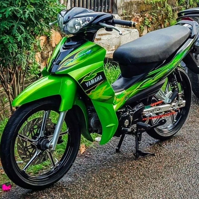 Striping lis sticker standar ORI yamaha jupiter z 2008 2009 hijau stiker Jupiter Z Hijau 2008 2009