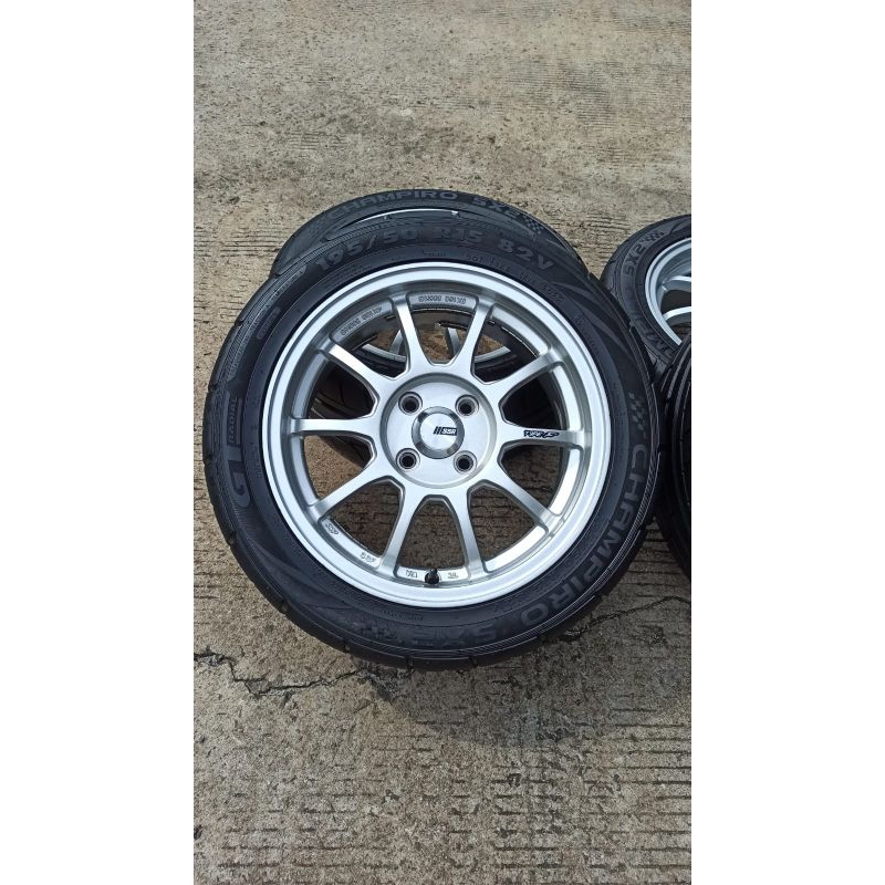 Velg R15 SSR Type F L 6,5 + Ban Champiro SX2 95% #SSR #HSR #SSW #CE28 #Rpf1 #Enkei #TE37 #R16