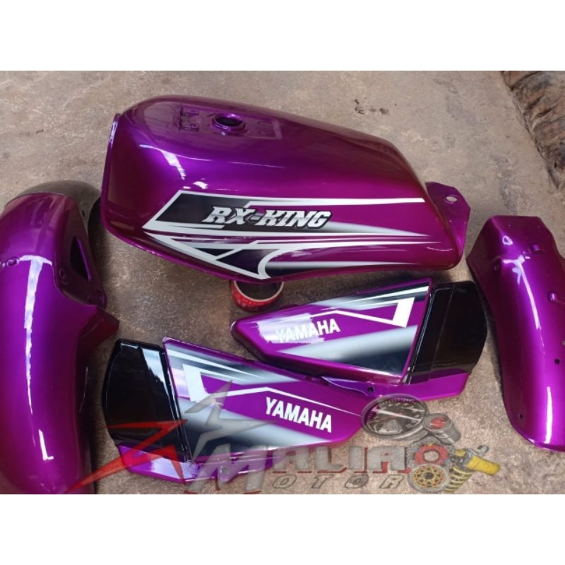 body set yamaha rx king custom ungu violet cover body rx king custom ungu