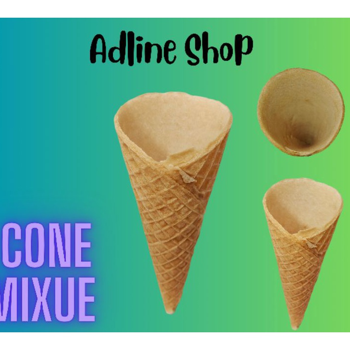 

1111 Cone Es Krim Waffle Besar 55 Cm Sugar Rolled Cone Cone Waffle Mixue 1 Pack Isi 1 Pcs