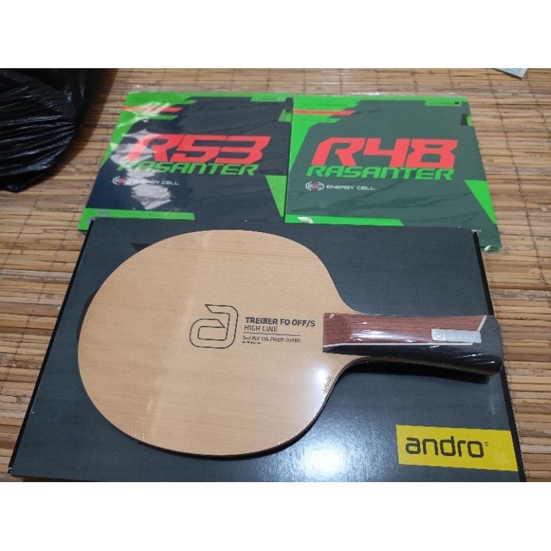 PAKET BET TENIS MEJA ANDRO TREIBER FO OFF/S PLUS RASANTER ORIGINAL