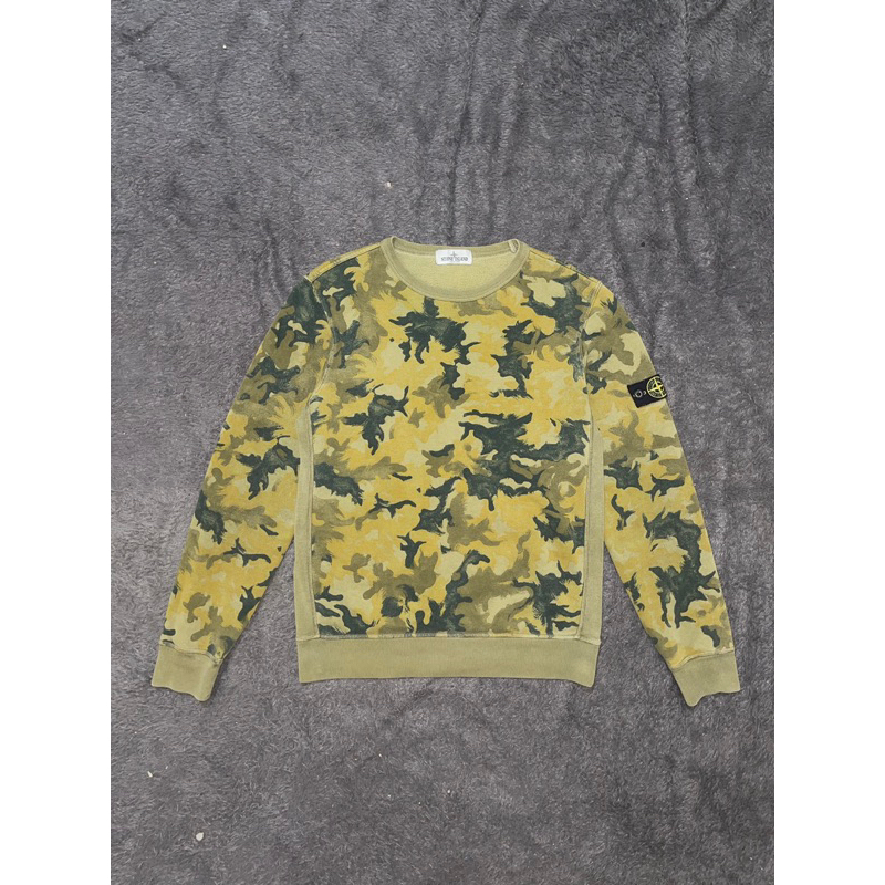 STONE ISLAND JUNIOR CREWNECK CAMOFLAGE SECOND ORIGINAL