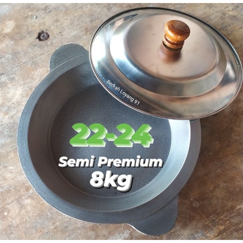 Loyang Martabak Manis 22-24 Semi Premium 8kg + Tutup