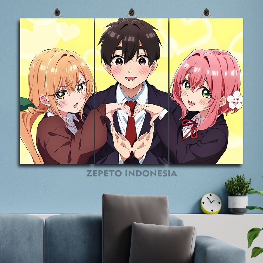 Poster Kayu Waifu Cantik Kimi No Koto Ga 45X30 Multi Panel | Zepeto Indonesia| Dekorasi Dinding Gamb