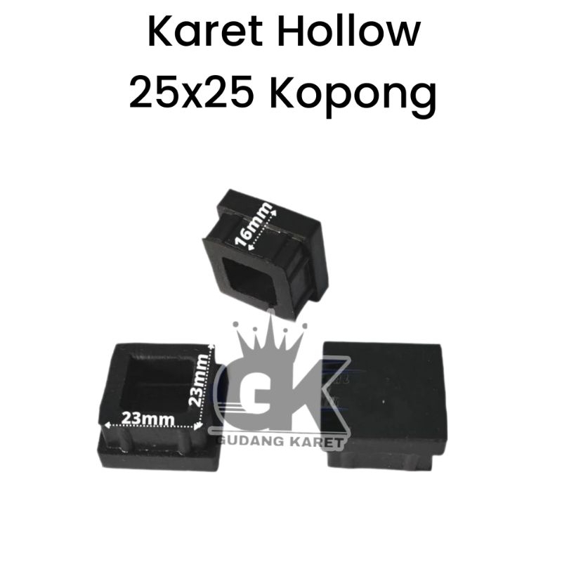 karet Hollow 25×25 Kopong/Karet Besi hollow25x25