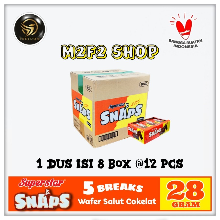 

Wafer Superstar Snaps Chocolate - 28 gr (Kemasan Karton)