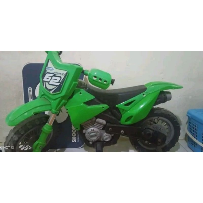 Motor aki listrik anak model mini trail 6 volt