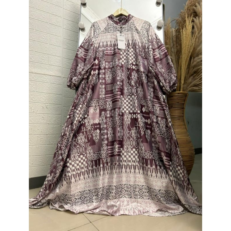 Gamis Maxmara Silk Premium/Gamis Maxmara wanita jumbo/Gamis Mewah