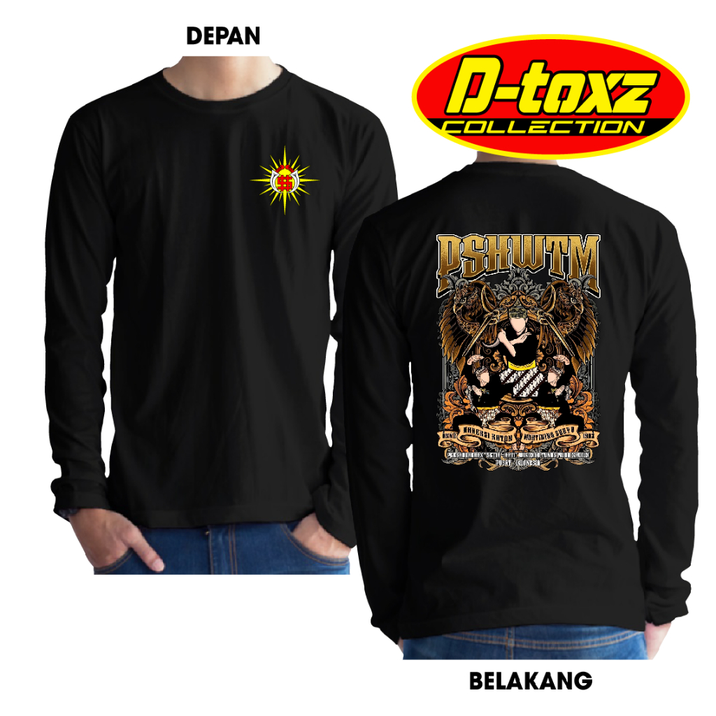 KAOS PSHWTM GOLD KAOS SH WINONGO KAOS LENGAN PANJANG LOGO DEPAN SINAR DAPLON43 04