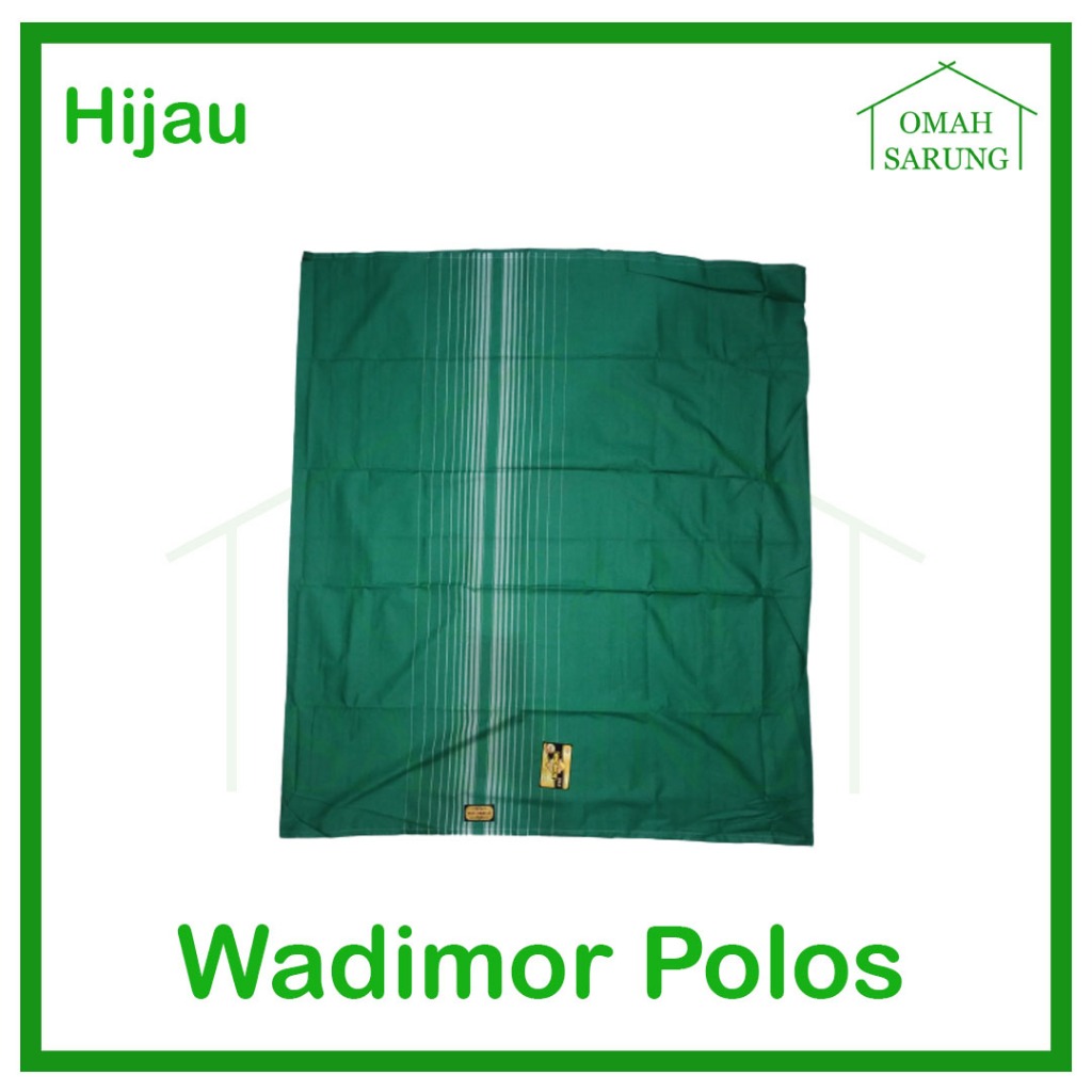 Sarung Tenun Wadimor Polos Tumpal Warna Hijau / Polos FC Tumpal Original Premium OMAH SARUNG