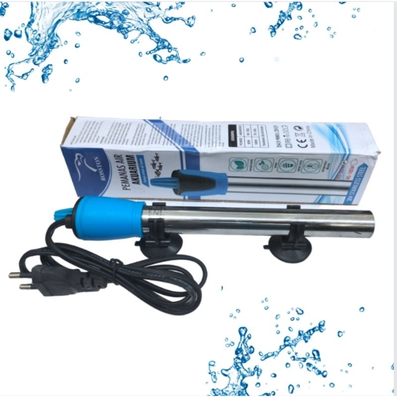 Pemanas Kolam Aquarium Heater Stainless ROSSTON 200watt 300watt
