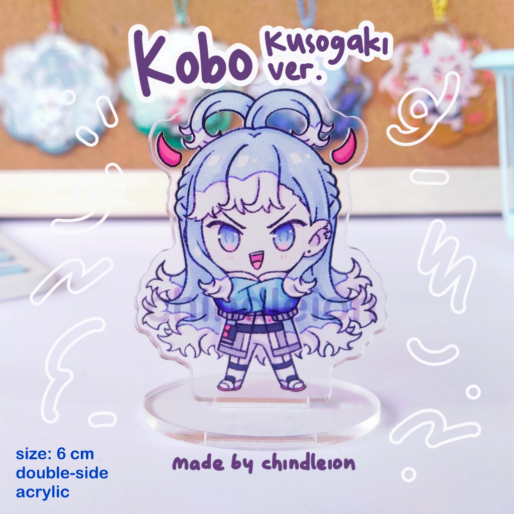 Hololive Indonesia Kobo Kanaeru Akrilik Standee / Keychain (fanmerch by chindleion)