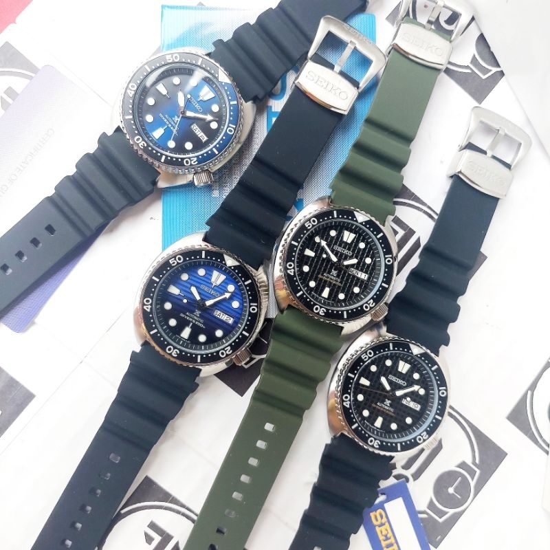Seiko Prospex Strap Rubber Jam Tangan Pria Automatic Free  Box Ori