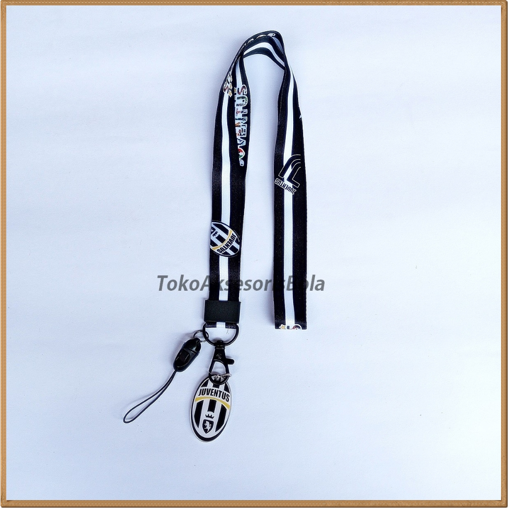 

Lanyard Logo 2 Sisi Motif Klub Bola Juventus