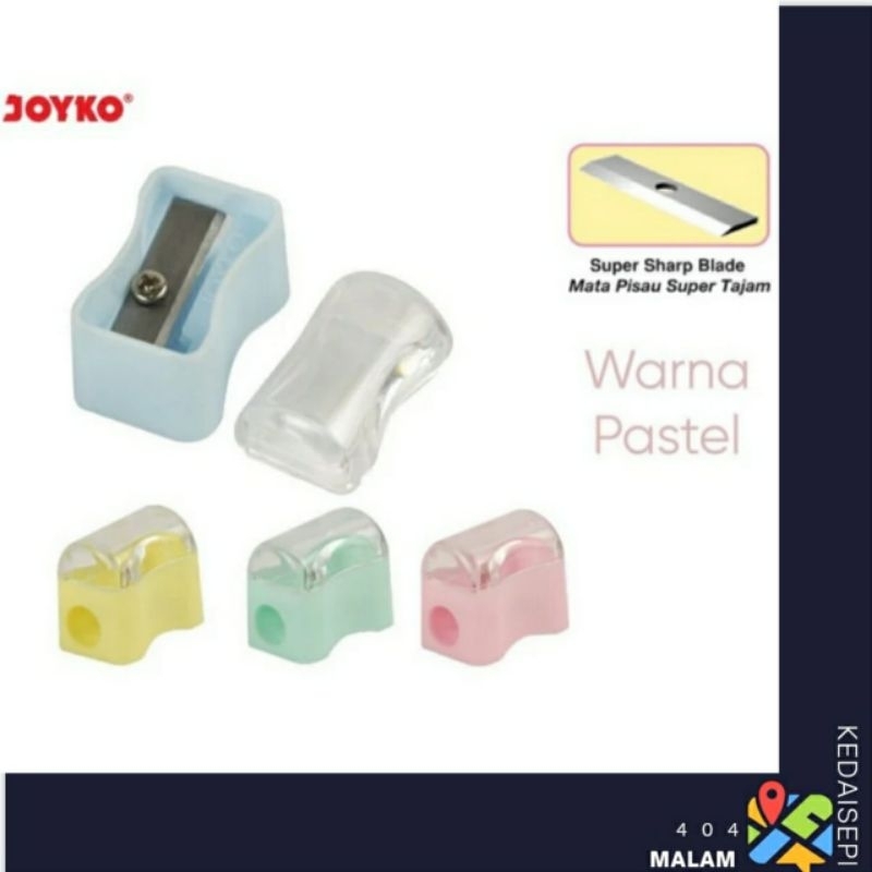 

rautan pastel sp 362 ptl sharpener serutan pensil joyko sp 362 roti - putih