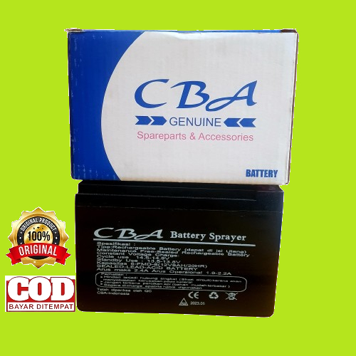 Aki / Baterai tangki elektrik CBA 12v, 8ah