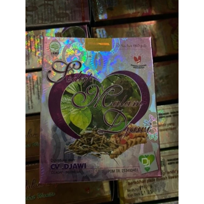 10Sachet @ 6 kapsul JAMU SEDAP MALAM DJAWI Mengencangkan perut dan memperindah payudara , Pemerah Ra