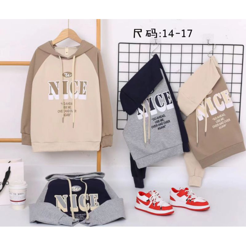 SWEATER HOODIE COWOK IMPORT PREMIUM | SIZE L XXL