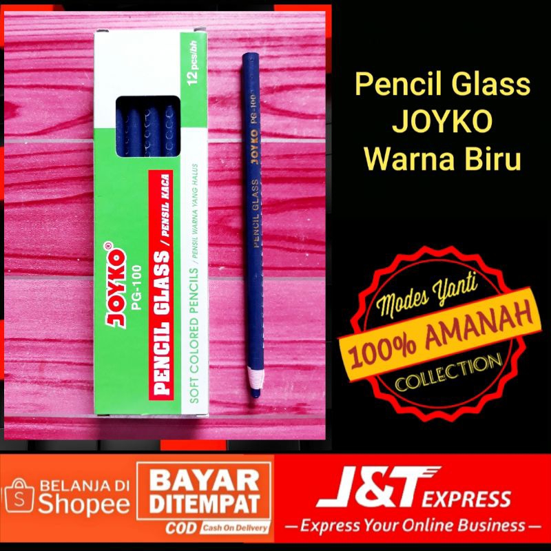 

(warna biru) pensill glass joyko