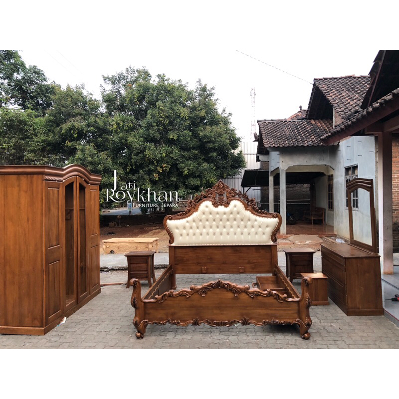 Kamar set jati jepara Tempat tidur , Lemari , Nakas & Meja Rias