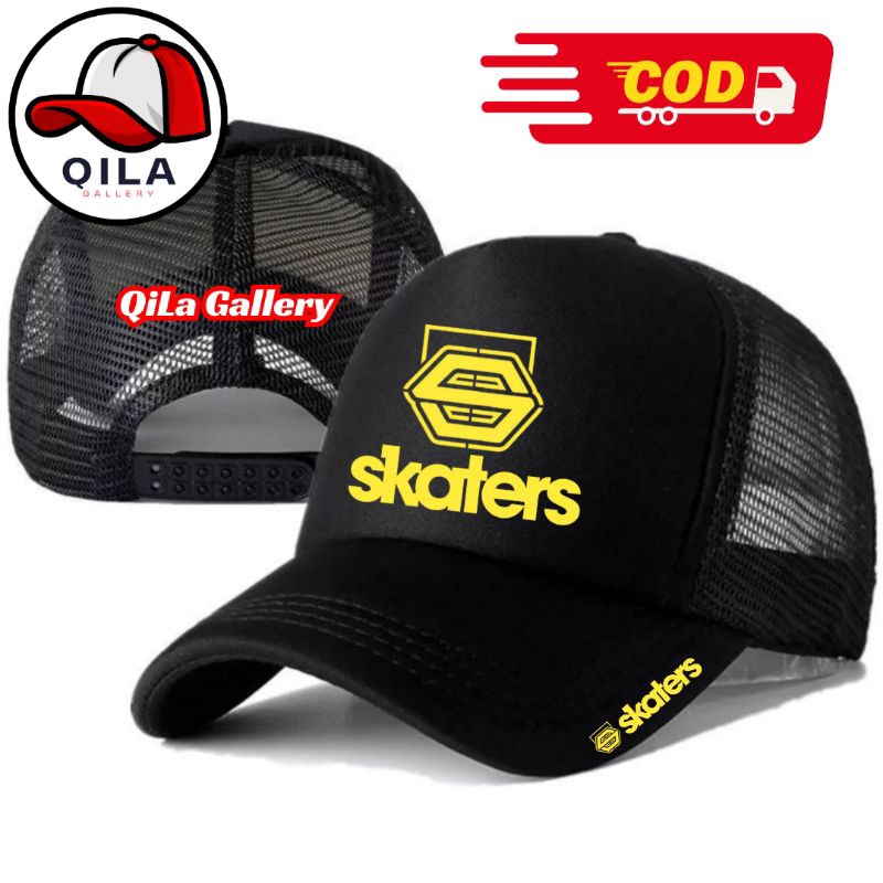 QiLa Gallery Topi Trucker SKATERS - Topi Distro SKATERS Logo - Topi SKATERS Premium - Topi Pria Dewa