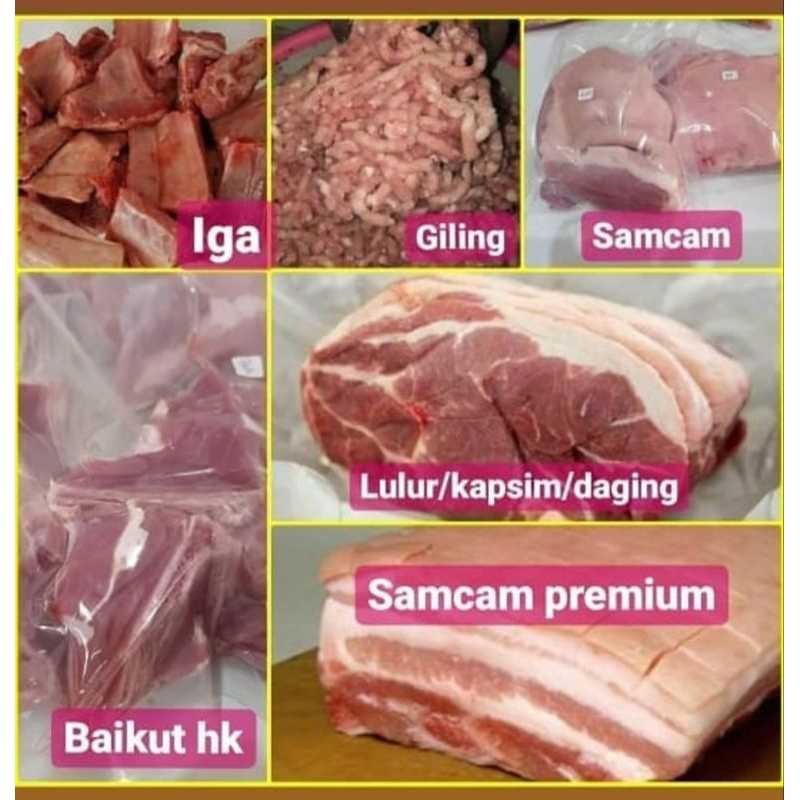 

daging pork kapsim