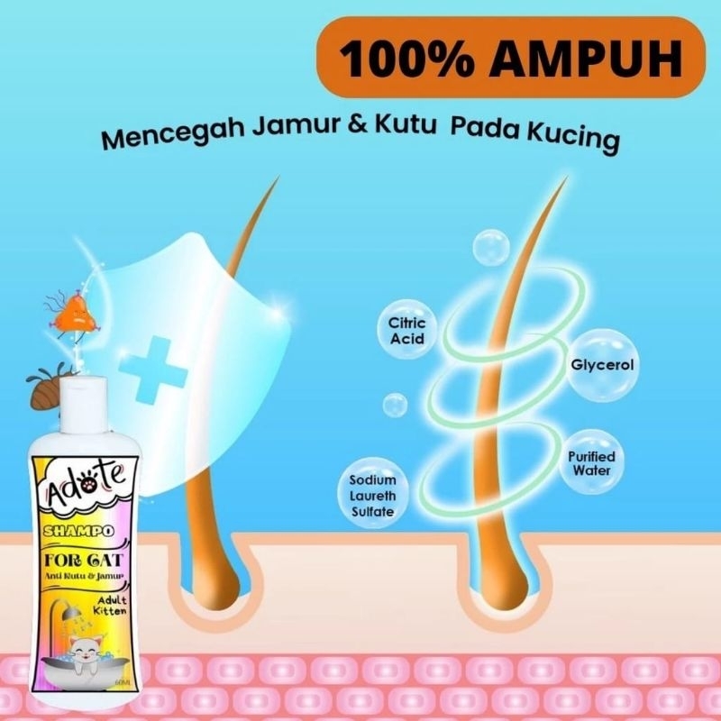 Nobira98 Shampo Anti Kutu Kucing Anti Kutu Dan Jamur Kucing Shampo Anti Kutu Dan Jamur Adote