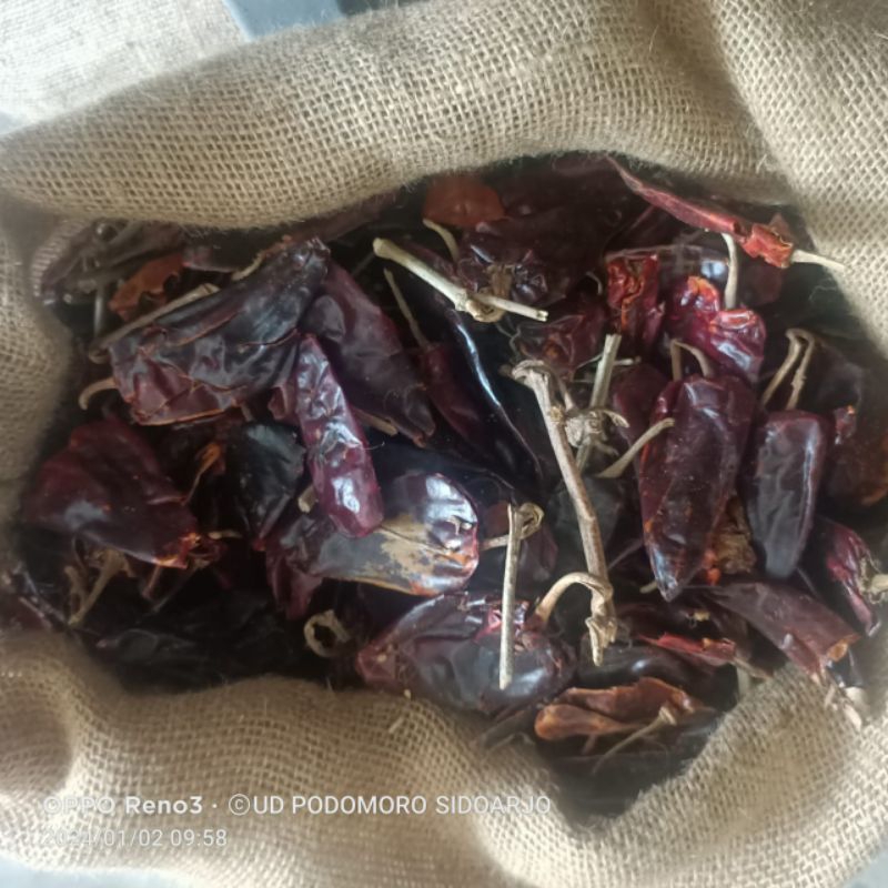 

Cabe Kering Gendut Yidu 1 kg dan 500 gr