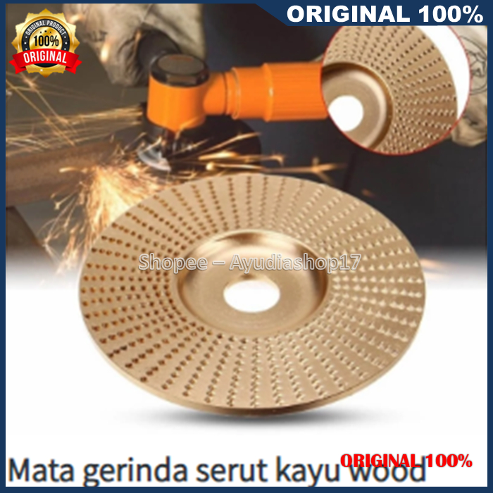Mata Gerinda Kayu 4 inch 100% ASLI