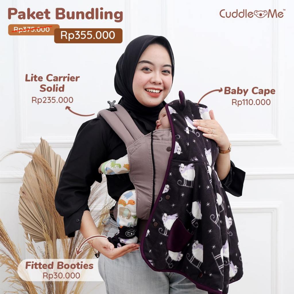 Paket Kado Lahiran Newborn Gendongan Bayi Instan dan Set Jaket Sepatu Cuddle Me Lite Carrier Baby Ca