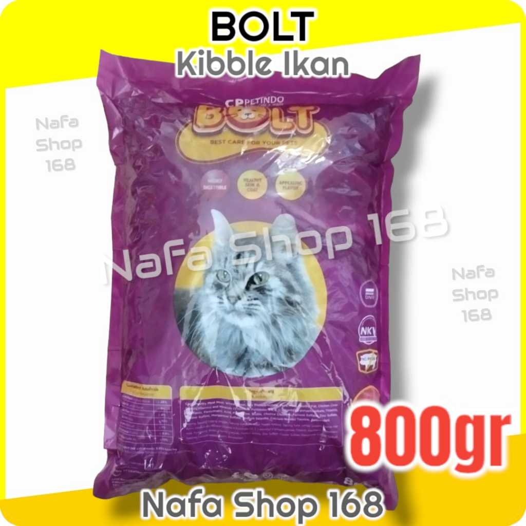 BOLT CAT FOOD makanan kering kucing dewasa Tuna Donat Ikan Salmon