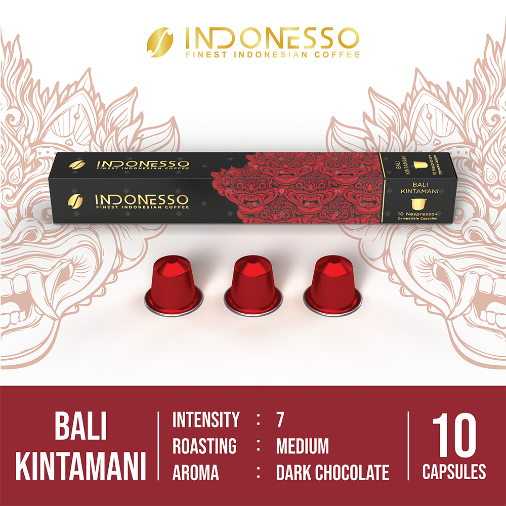 

Indonesso Specialty Grade Kapsul Kopi Bali Kintamani Coffee Capsules