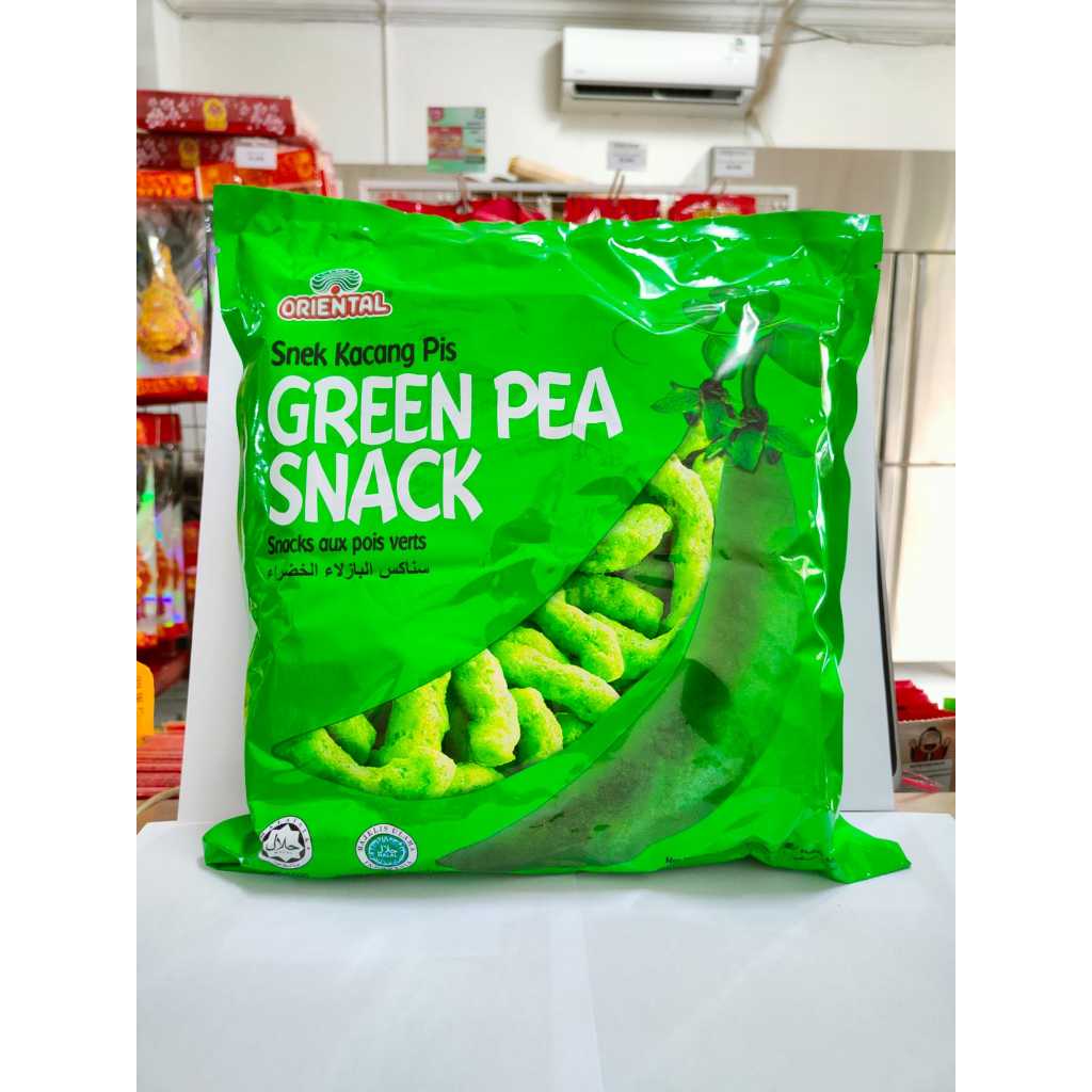 

Oriental Green Pea Snack 8x14g Camilan Kacang Polong Vegan Kacang Pis