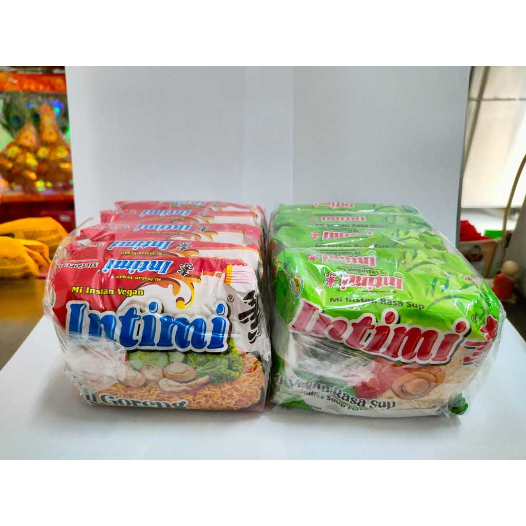 

Intimie Mie Instant Vegan Goreng / Sup 1 pack isi 5bks Vegetarian