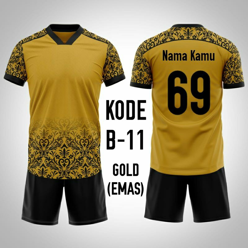 ( SETELAN KHUSUS UKURAN XXL ) Jersey PREMIUM Kaos Baju Futsal Voli Badminton BIG SIZE