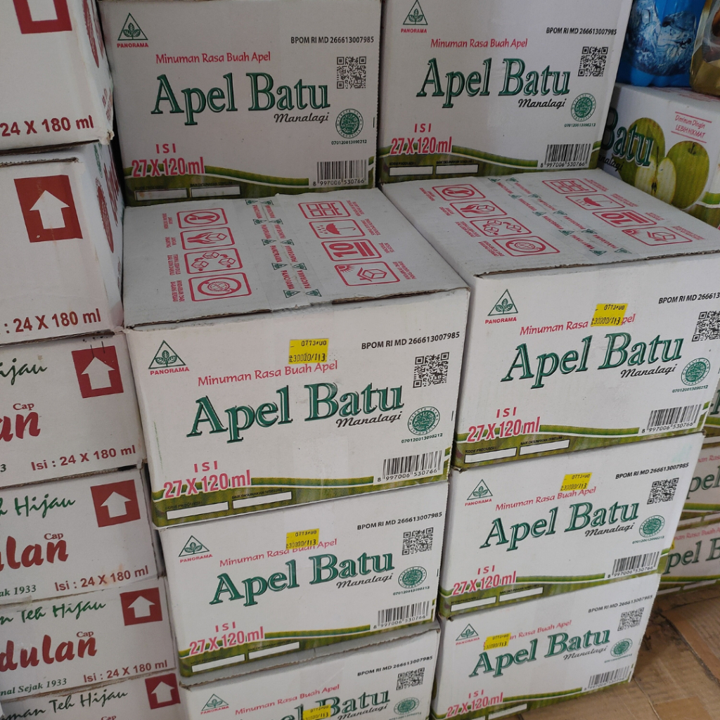 

Minuman sari Apel OLEH-OLEH Panorama Apel Batu - Sari apel isi 27 - Oleh-oleh khas Malang (GOJEK DAN GRAB MALANG AREA)/ Minuman lebaran gula asli ga bikin serik