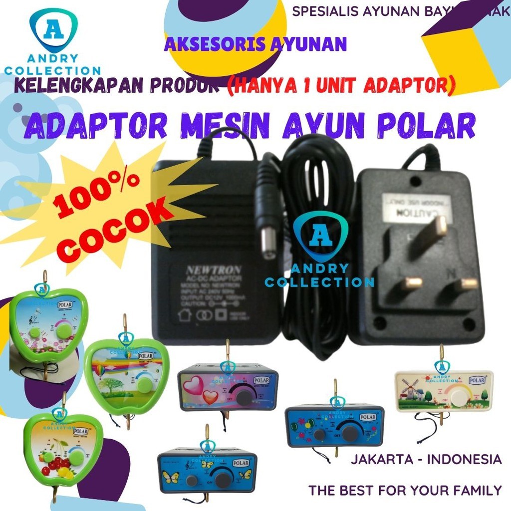 ADAPTOR Ayunan Bayi Otomatis Elektrik Mesin POLAR POMA POLO OTO