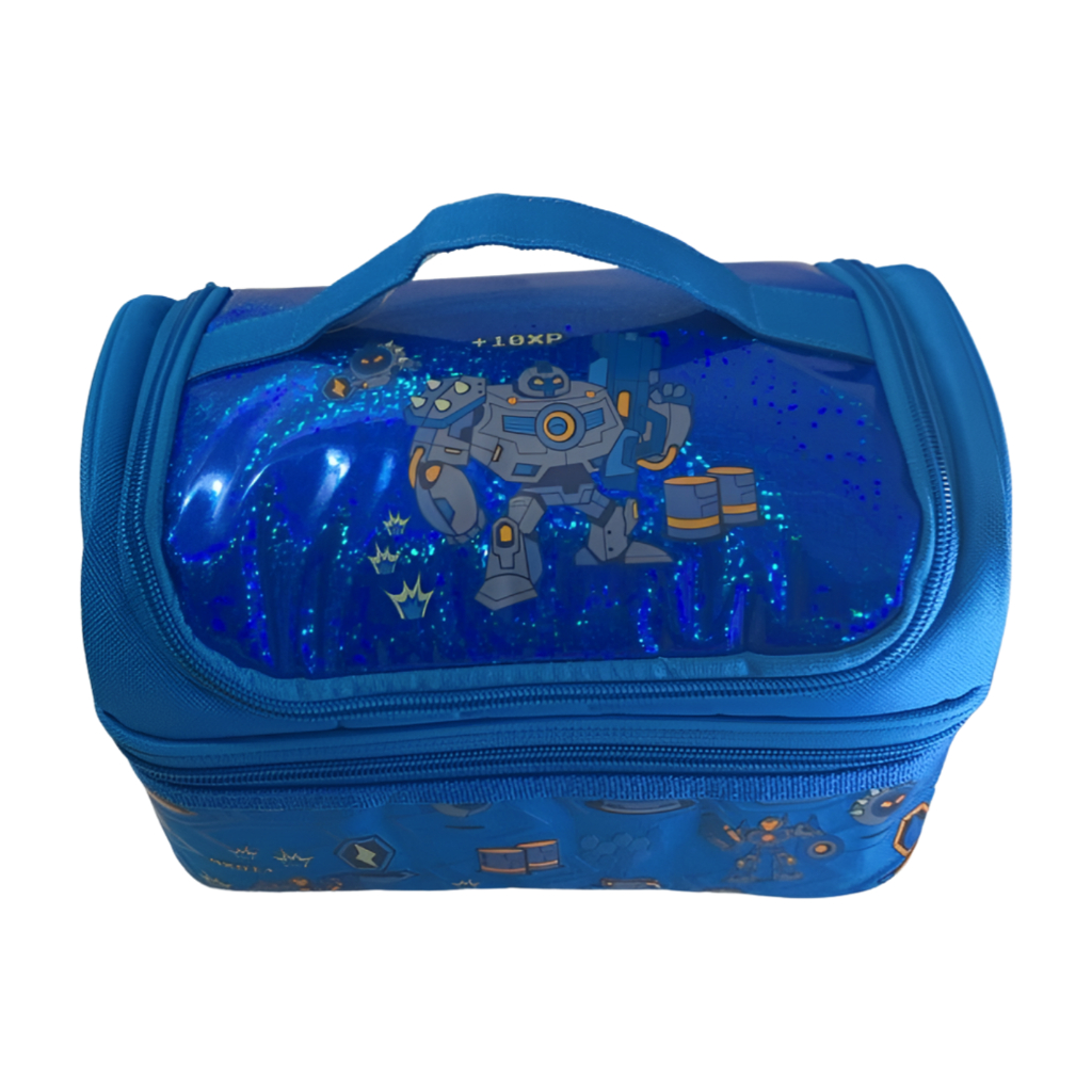 My Style TM 2363 Robot Double Decker Lunch Bag (Metal Finish Material) - Tas Bekal Tempat Makan Robo