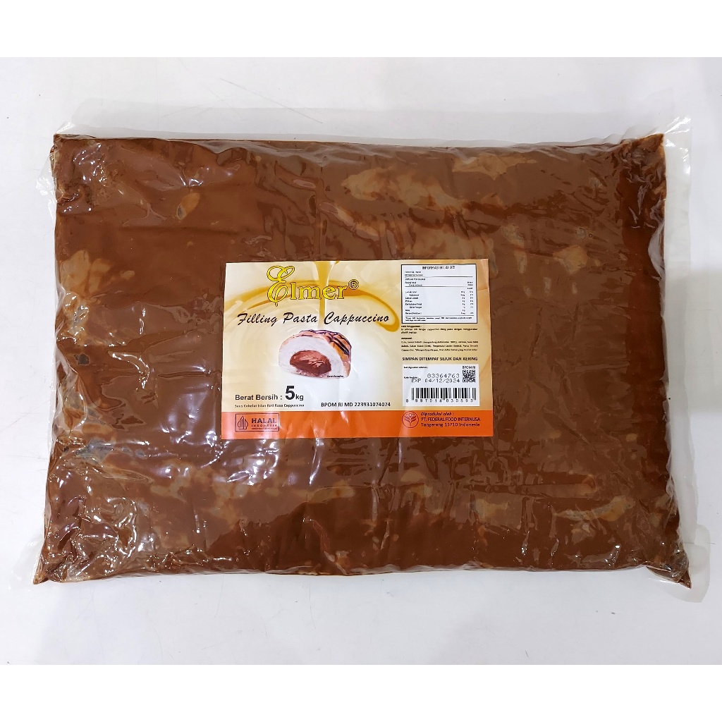 

Elmer Filling Pasta Cappuccino 5 Kg Bag – Isian Roti Cappucino