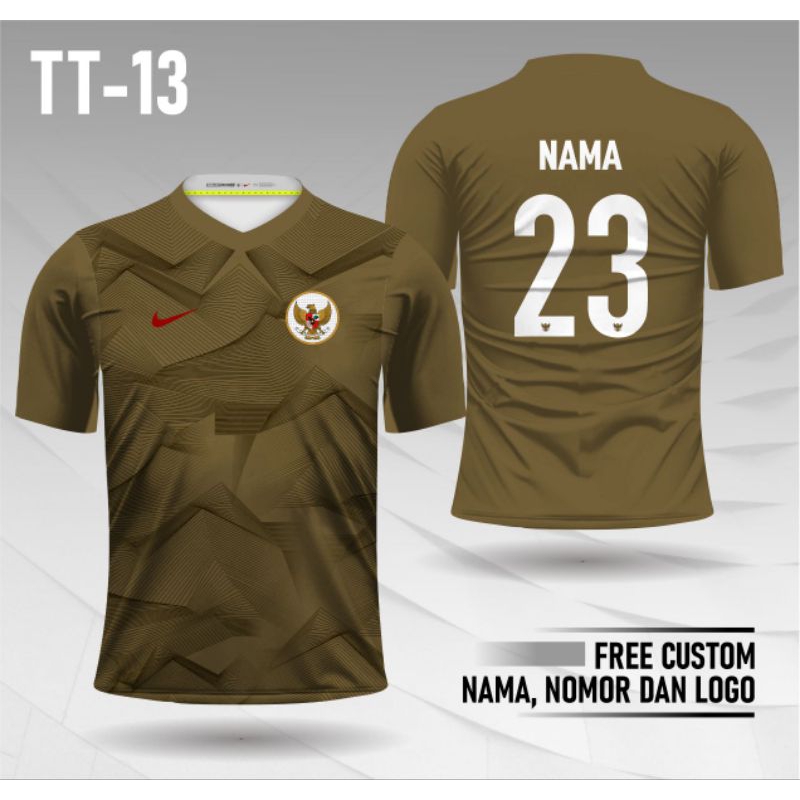 jersey kaos baju dewasa kiper timnas Indonesia lengan pendek
