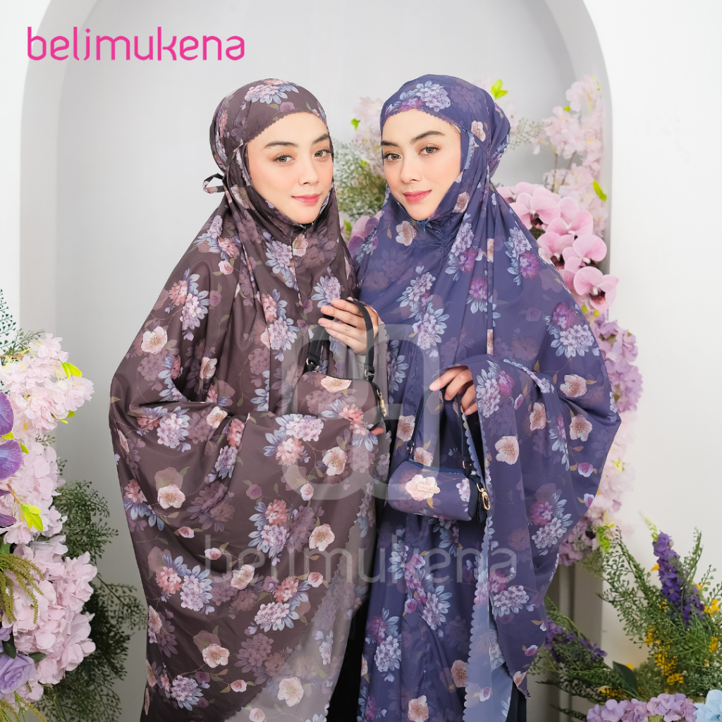 (FREE SAJADAH) BELIMUKENA PREMIUM - Mukena Mini Parasut Travel Motif Premium Korea 2in1 Daily Laserc