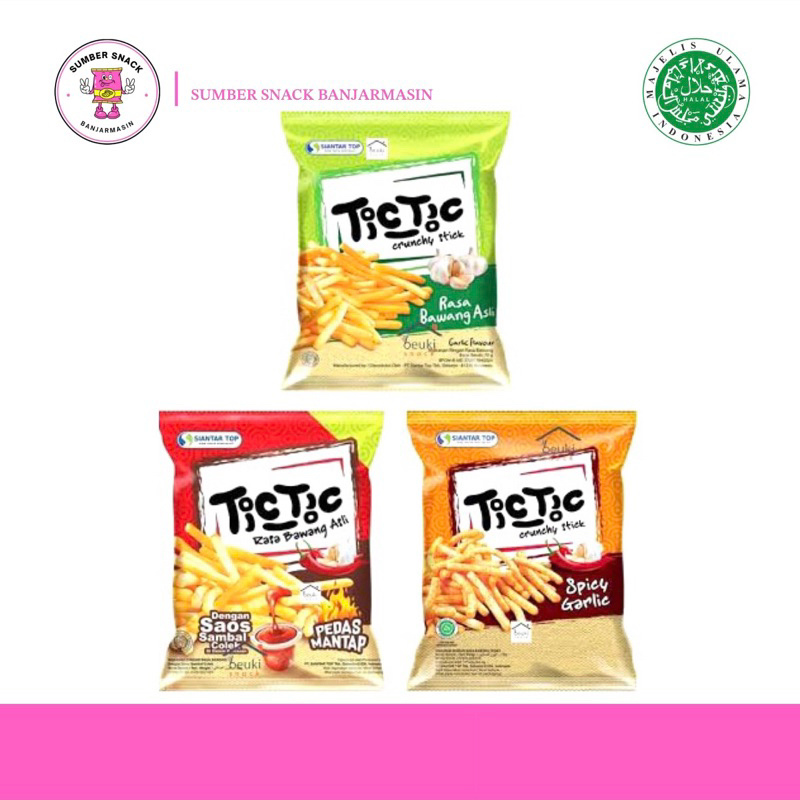 

Tic Tic Snack Crunchy Stick (65g) (3 Varian Rasa)