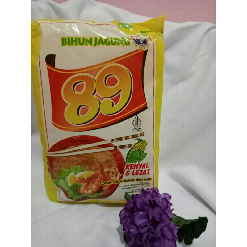 

Mie jagung merek 89 tekstur mie kecil